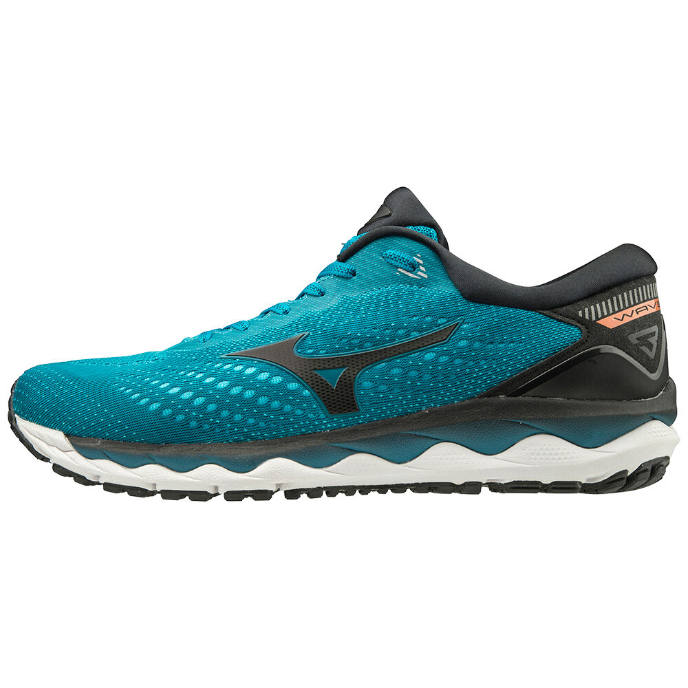 Sapatilhas Running Mizuno WAVE SKY 3 - Homem - Azuis/Pretas - OJEIR6827